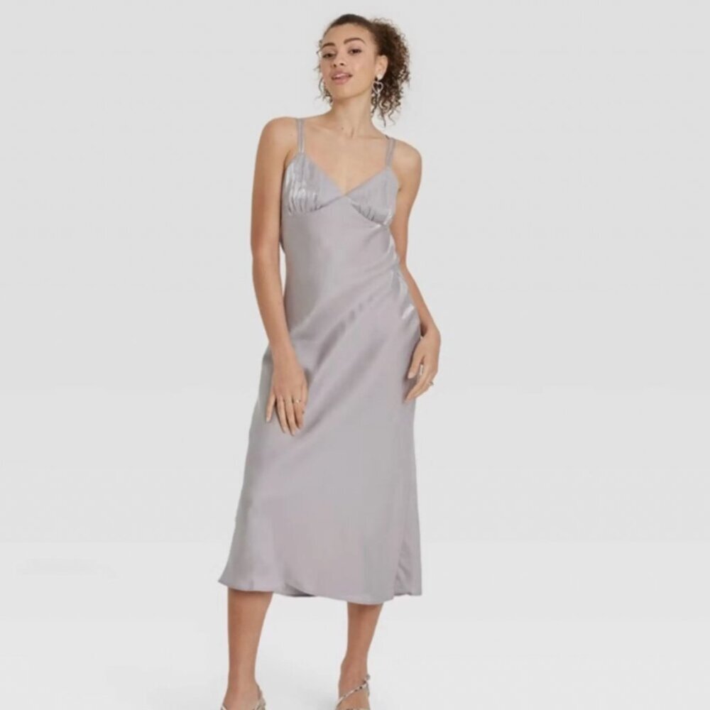 Wild Fable Women's Iridescent Maxi Slip Dress Slip Dress